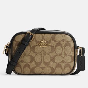 Coach Mini Jamie Camera Bag In Signature Canvas -NWT